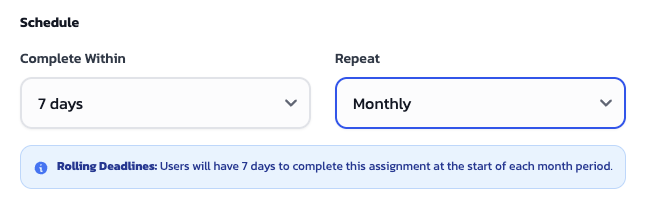 assignments-scheduling